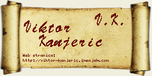 Viktor Kanjerić vizit kartica
